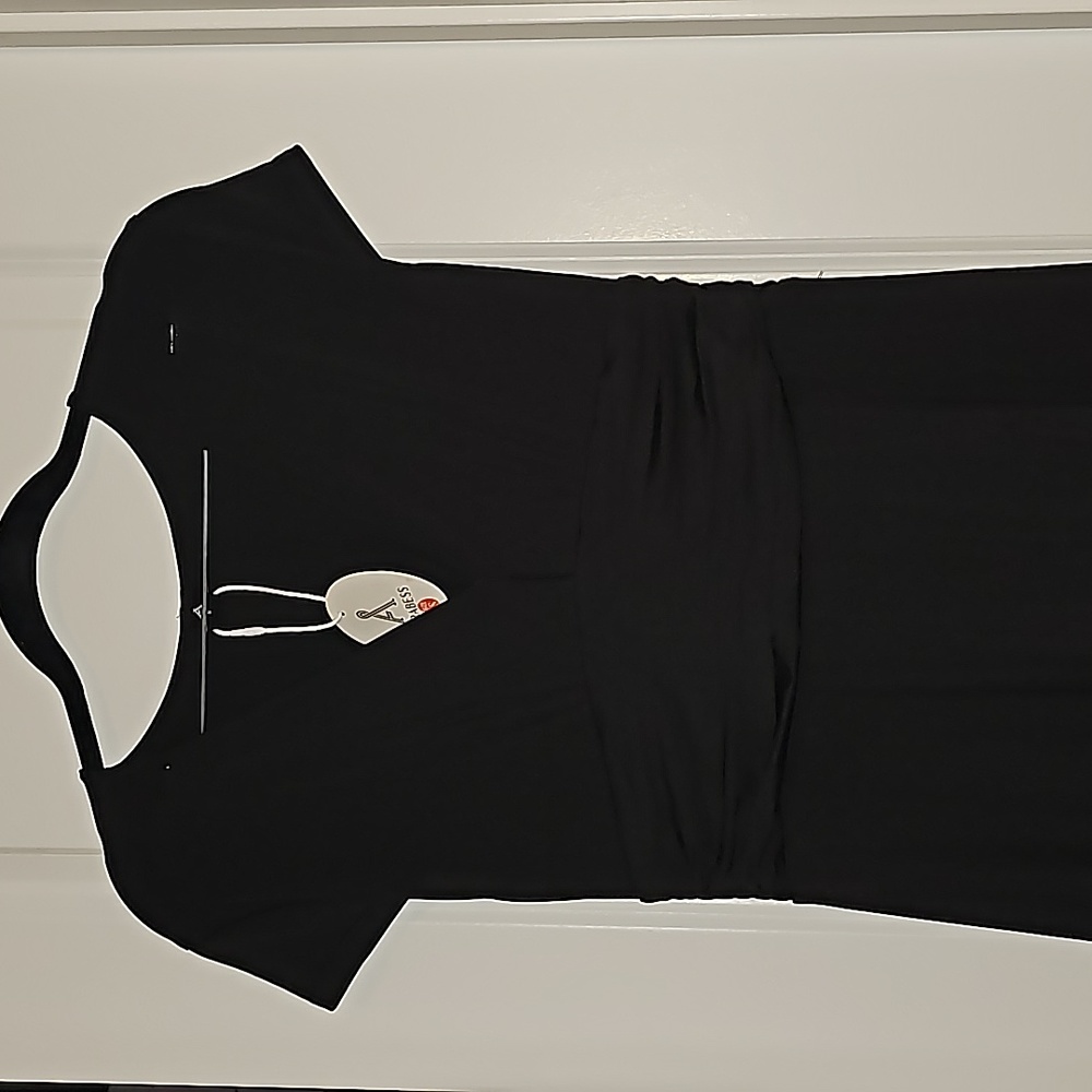 ANRABESS DeepV Neck Short Sleeve NWT Pleated High Waist Slit Maxi Dress Party S - Picture 9 of 16